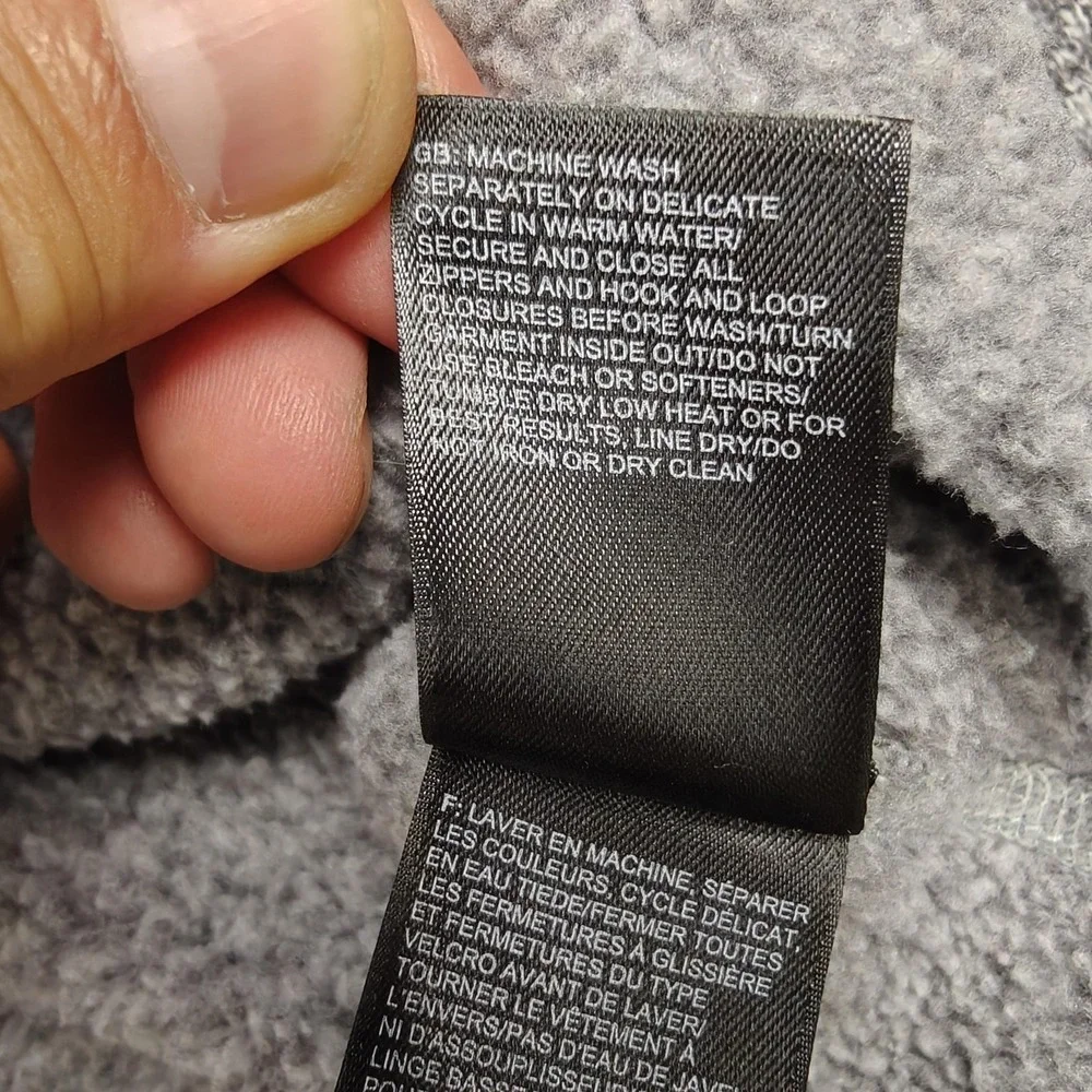 The North Face Sweater Mens Small Gray Heather 1/4 Zip Fleece Mock Neck Pullover